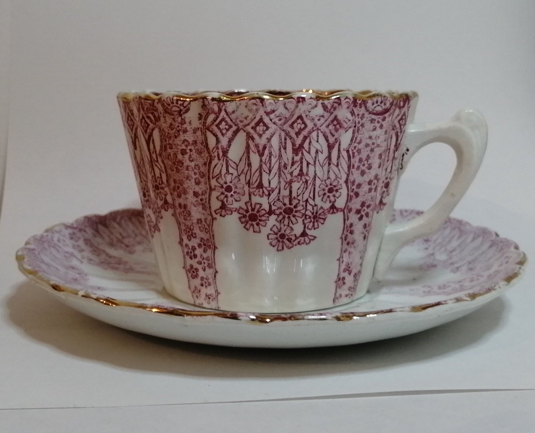 Tête à tête in luneville pink porcelain