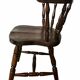 Set de 4 chaises montagnardes en chêne