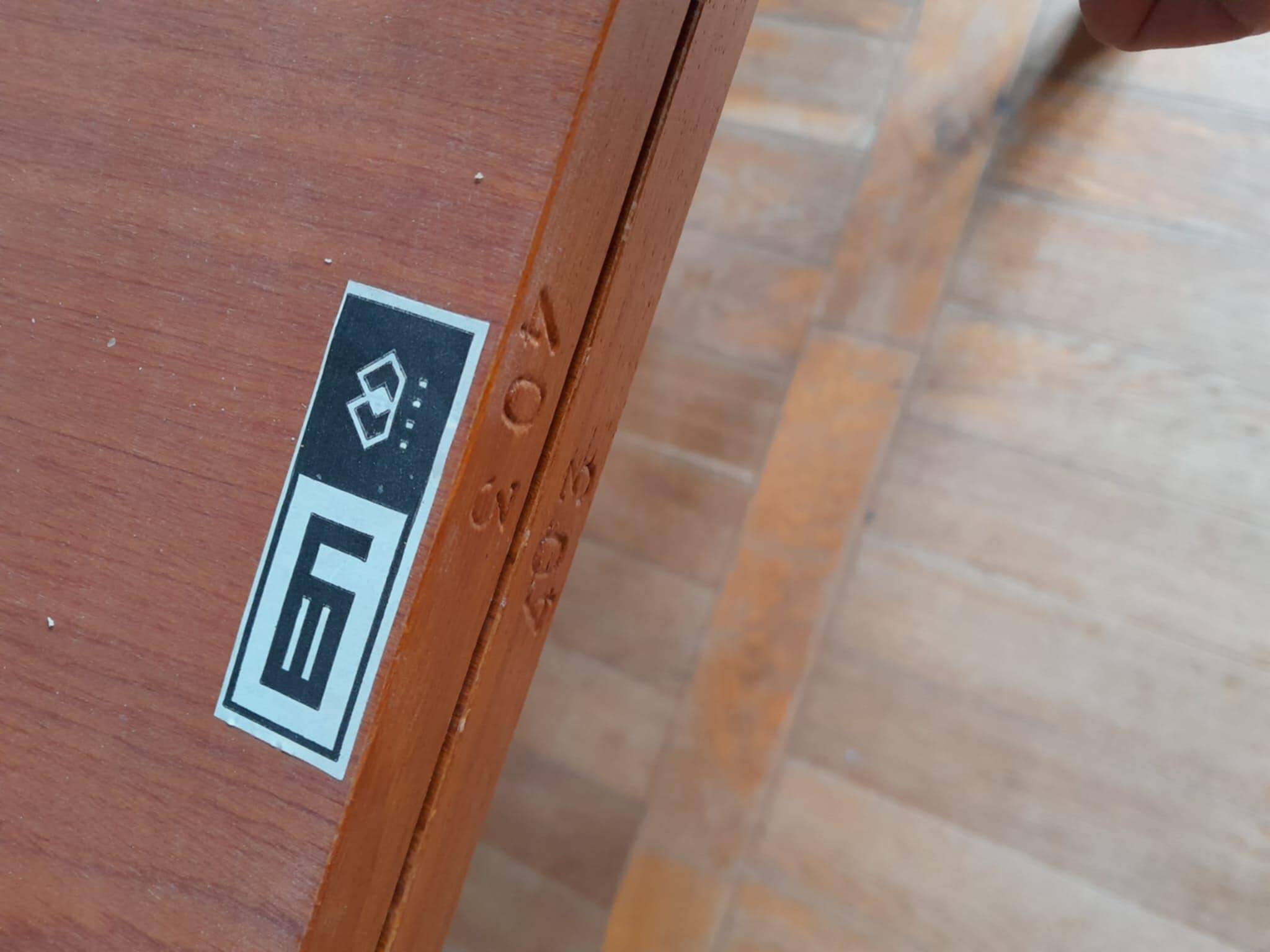 Danish extendable round table 1960