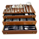 Art Nouveau style silver-plated cutlery set