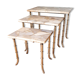 Brass and marble tables