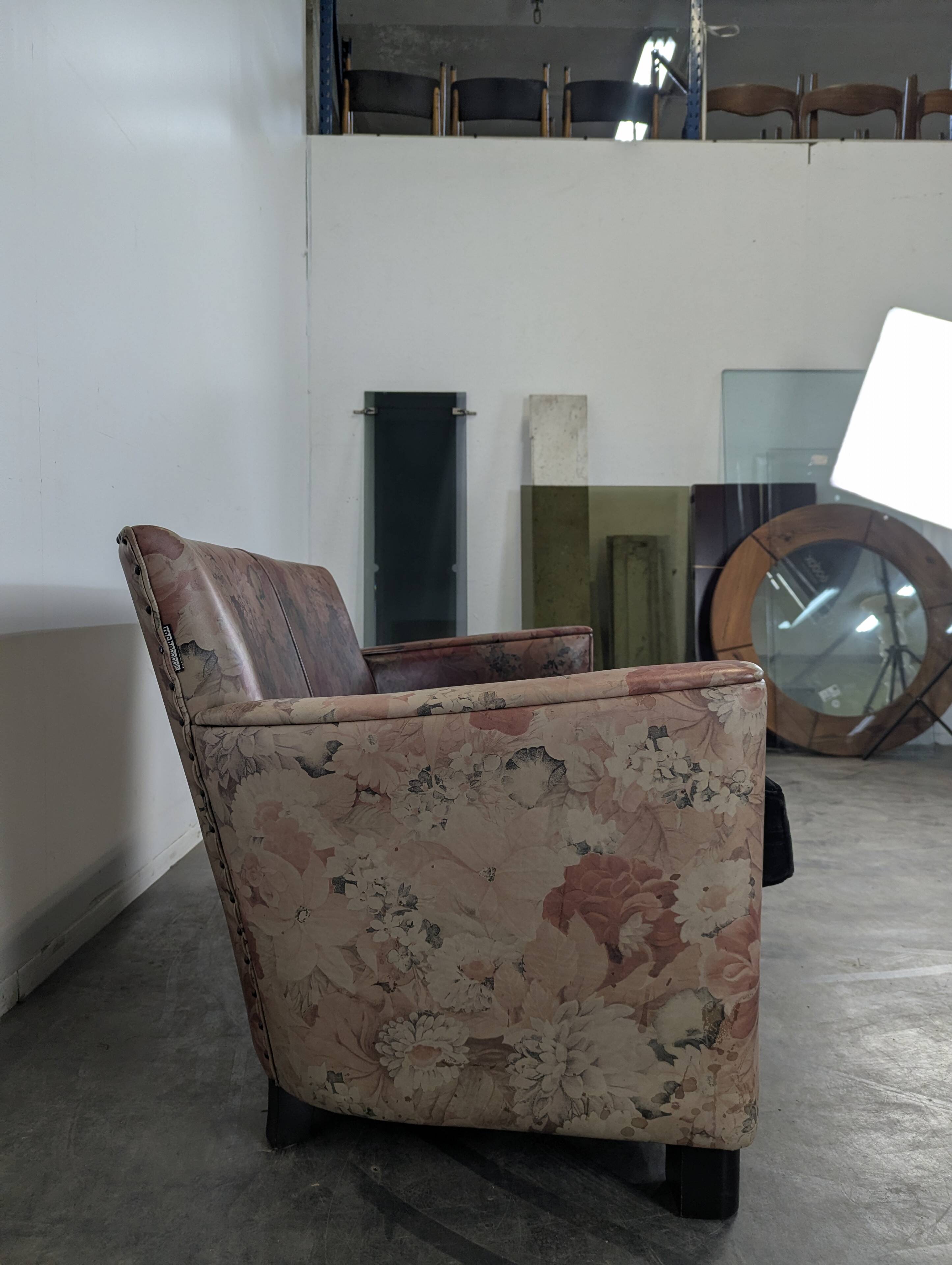 Roche Bobois floral patterned bench