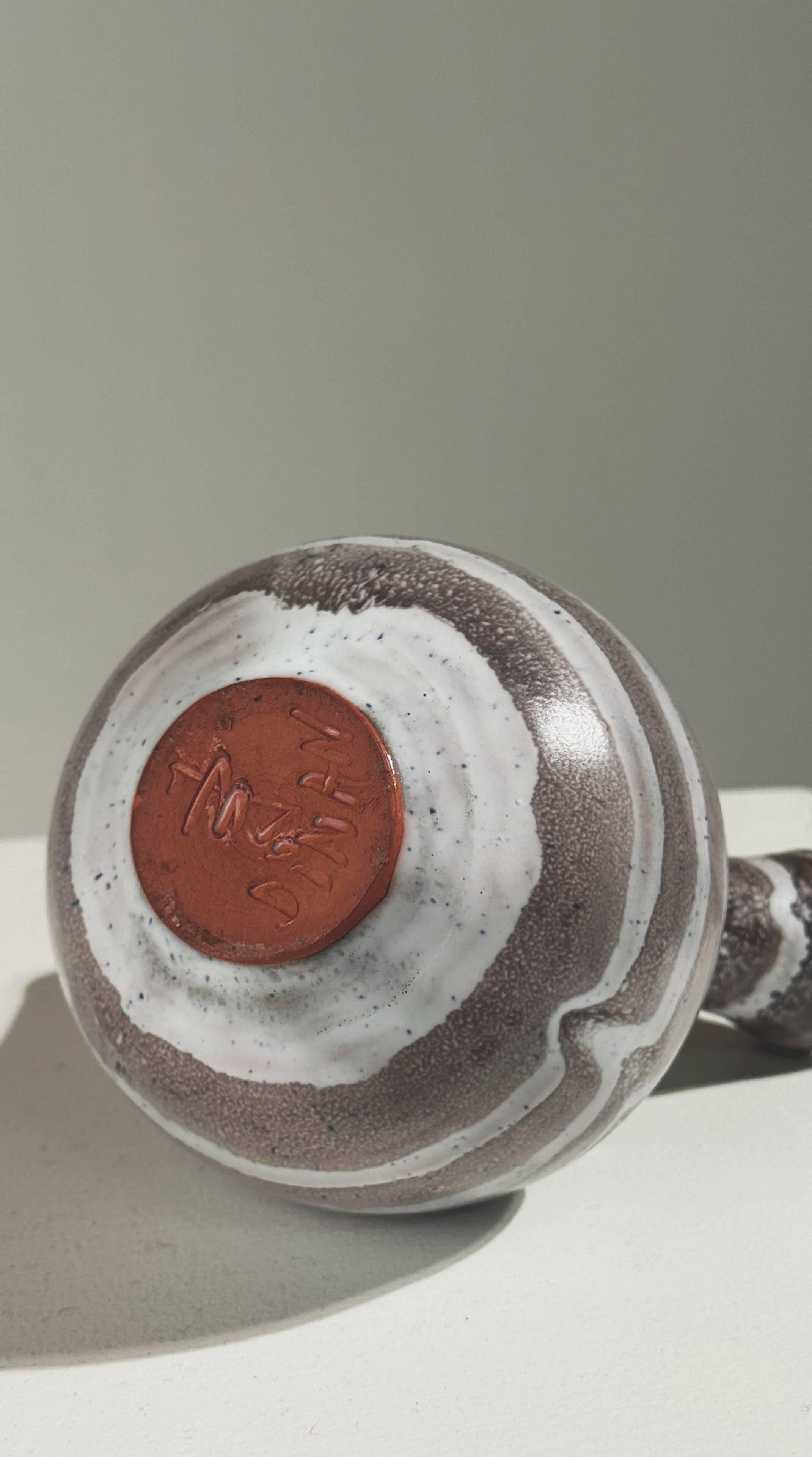 Double-neck ceramic vase by Jean Busson, France, 1960