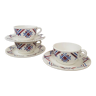 Set of 3 cups and their Ustaritz model saucers