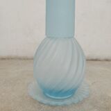 Carafe et gobelet en verre dépoli