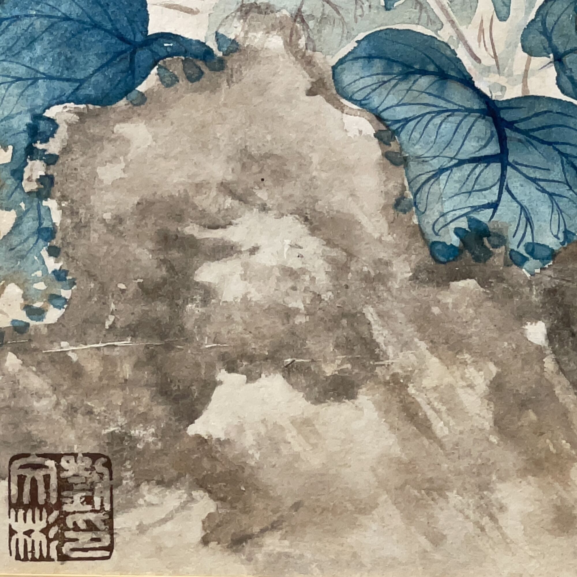 Framed ancient Chinese print