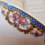 Set 3 bols porcelaine guirlande de fleurs