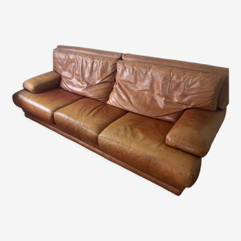 Vintage leather sofa rock bobois