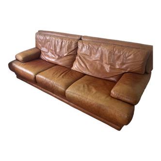 Vintage leather sofa rock bobois