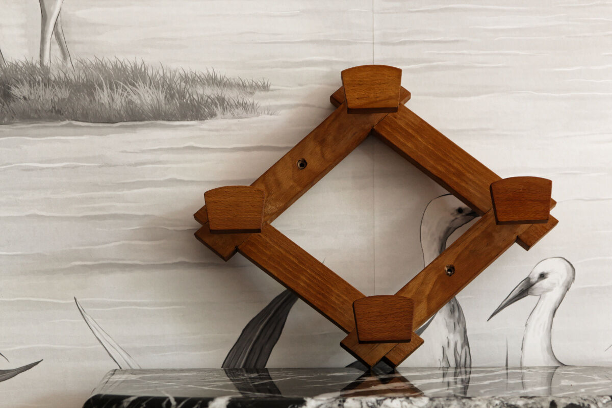 Beech wall coat rack