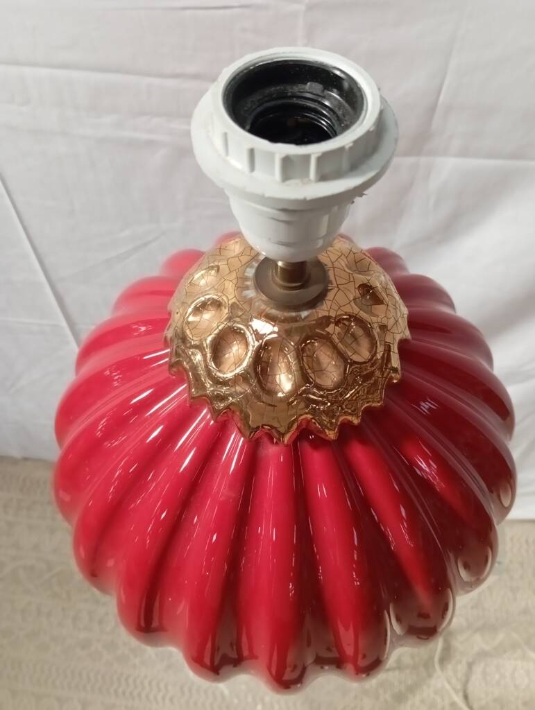 Large Kostka ceramic lamp