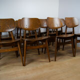 Mid-Century Chairs from Thonet, 1950s, Set of 12