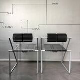 Pair of Seconda armchairs by Mario Botta for Alias, Postmodernism 1980s