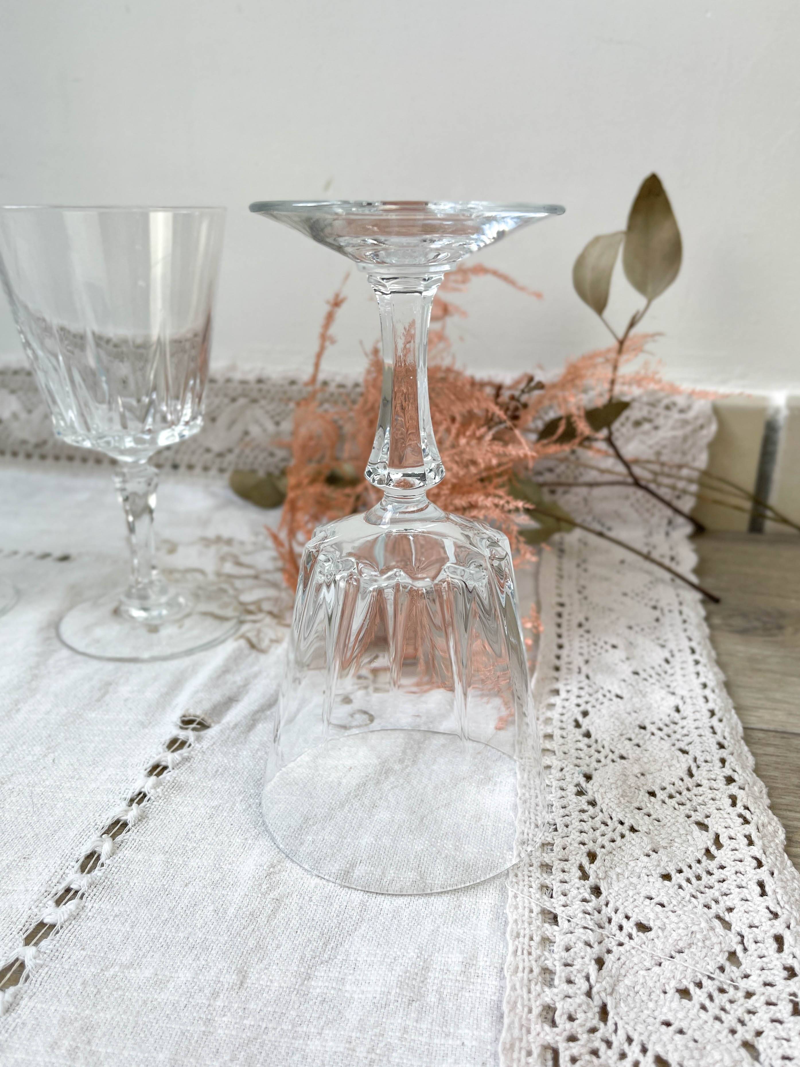 6 Vintage Cristal D'Arques Versailles Water Glasses