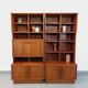 Vintage Scandinavian double bookcase in teak from the 60s