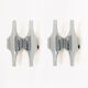 Pair of double wall lamps by Wihelm Braun Feldweg for Doria Leuchten, 1970