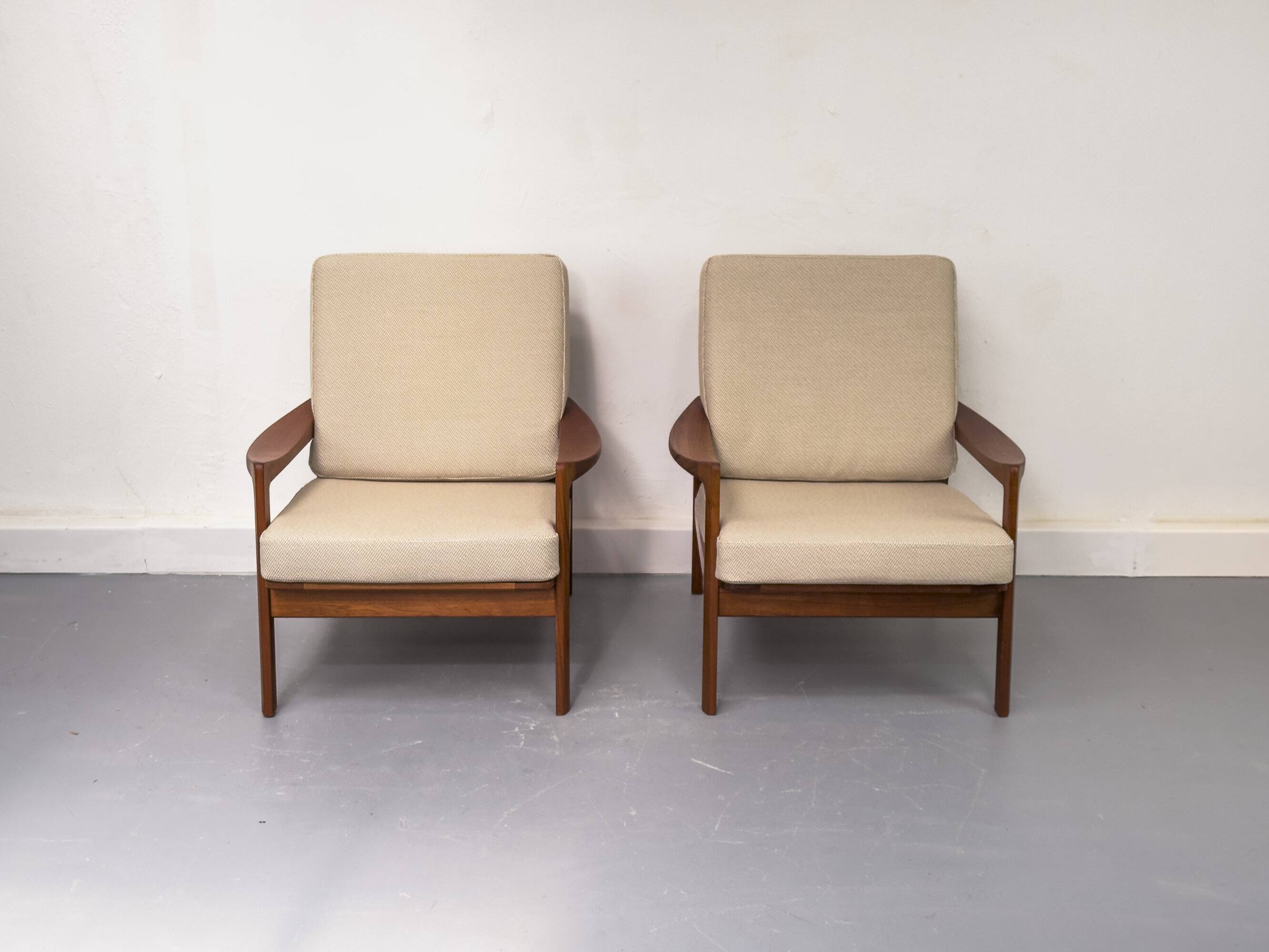 Fauteuils de Tove & Edvard Kindt Larsen pour Gustav Bahus