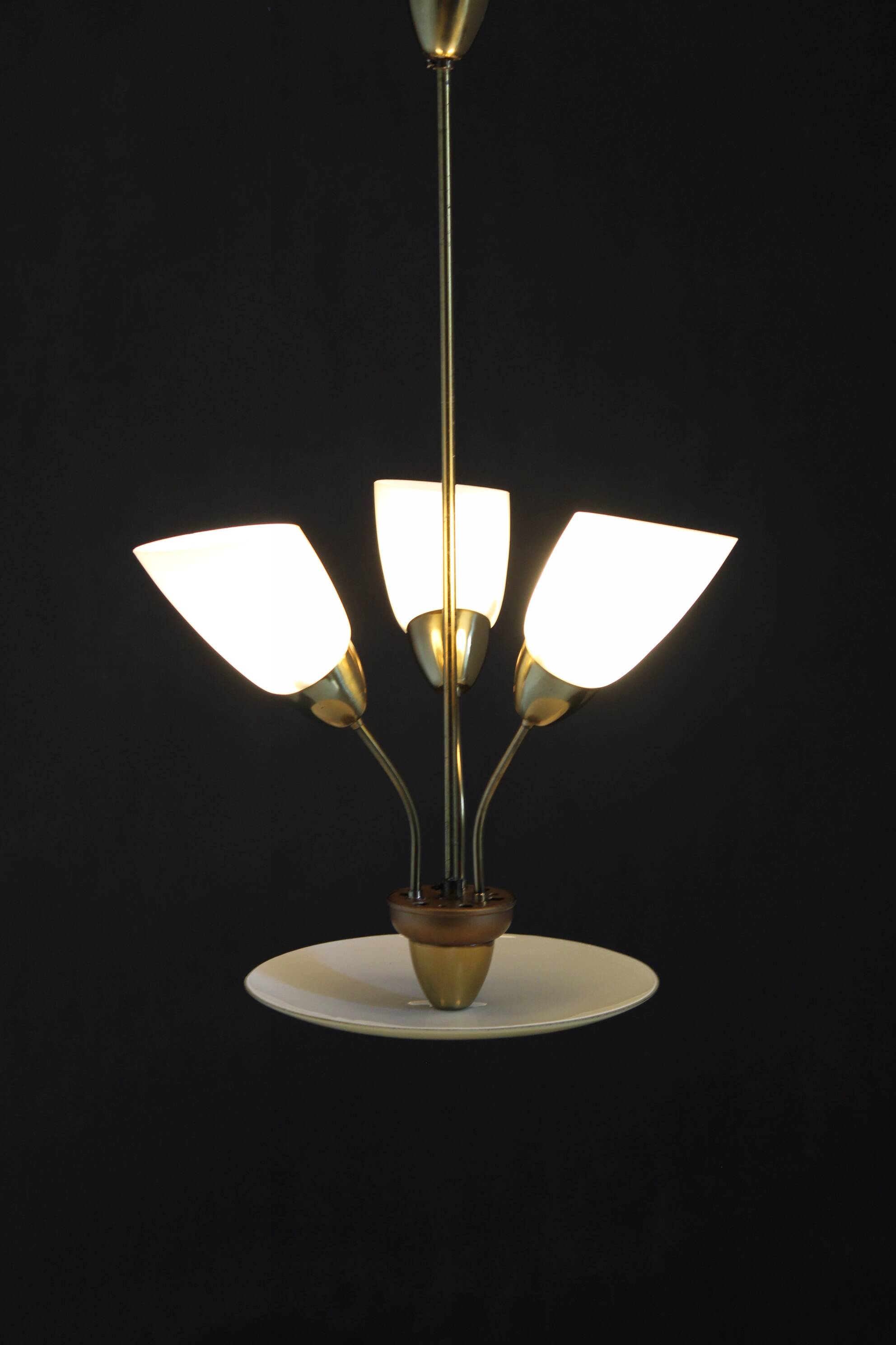 1960s Glass Chandelier by Kamenicky Senov, Czechoslovakia