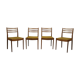 Set of four dining chairs by E vintage gum for G-plan, 1960 s