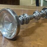 Silver metal candle holder from the early 20th century