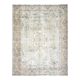 1970s Vintage Persian Handmade Wool Cotton Beige Area Rug 304x405