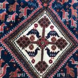 Carpet vintage Persian Afshar done hand 143 X 187 CM