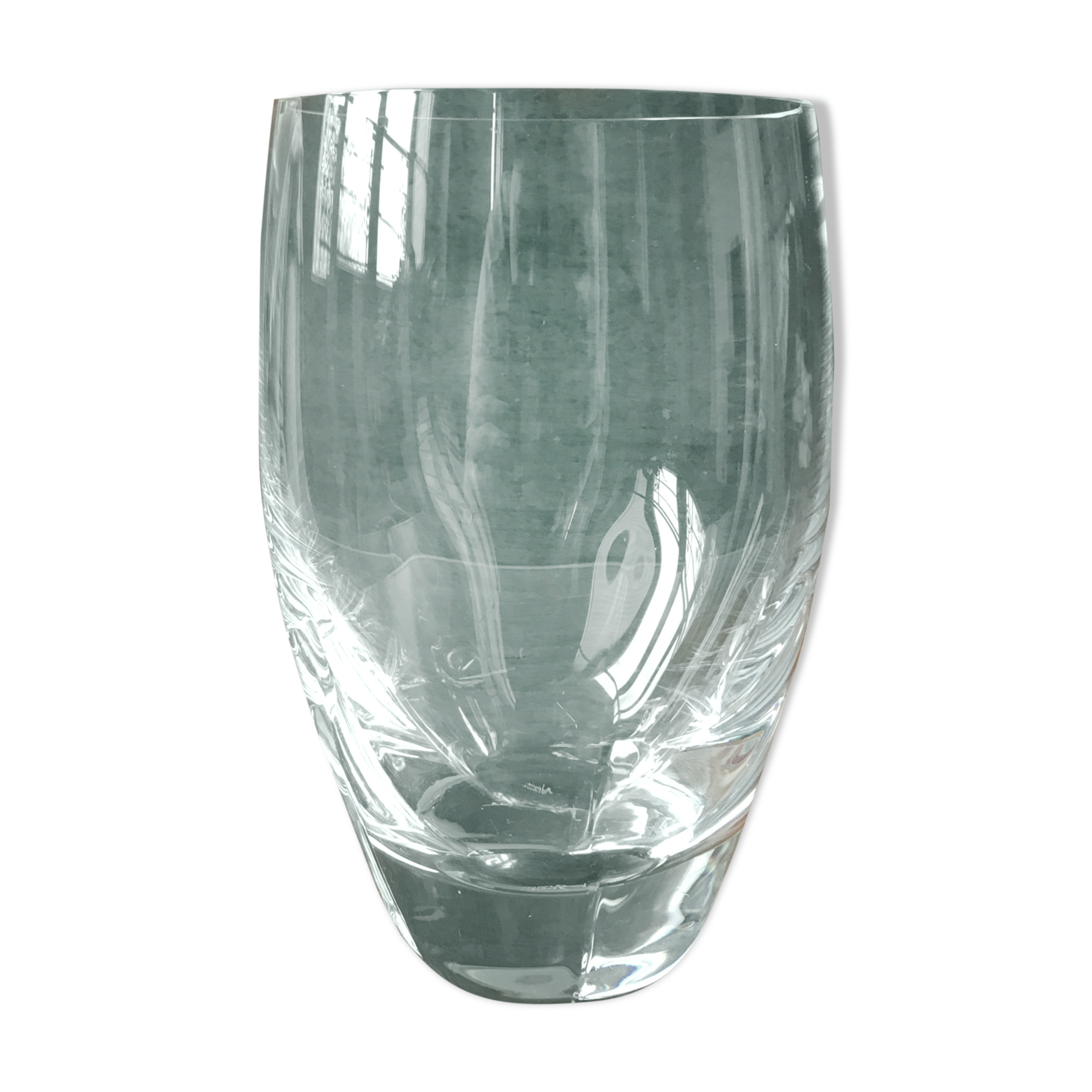 Modern Lalique vase base flower