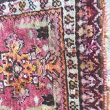 Tapis ancien turc Anatolie fait main 45x92 cm