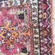Small antique Turkish carpet Anatolia handmade 45x92 cm