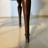 Vintage wooden magazine rack – curved lines and tapered legs