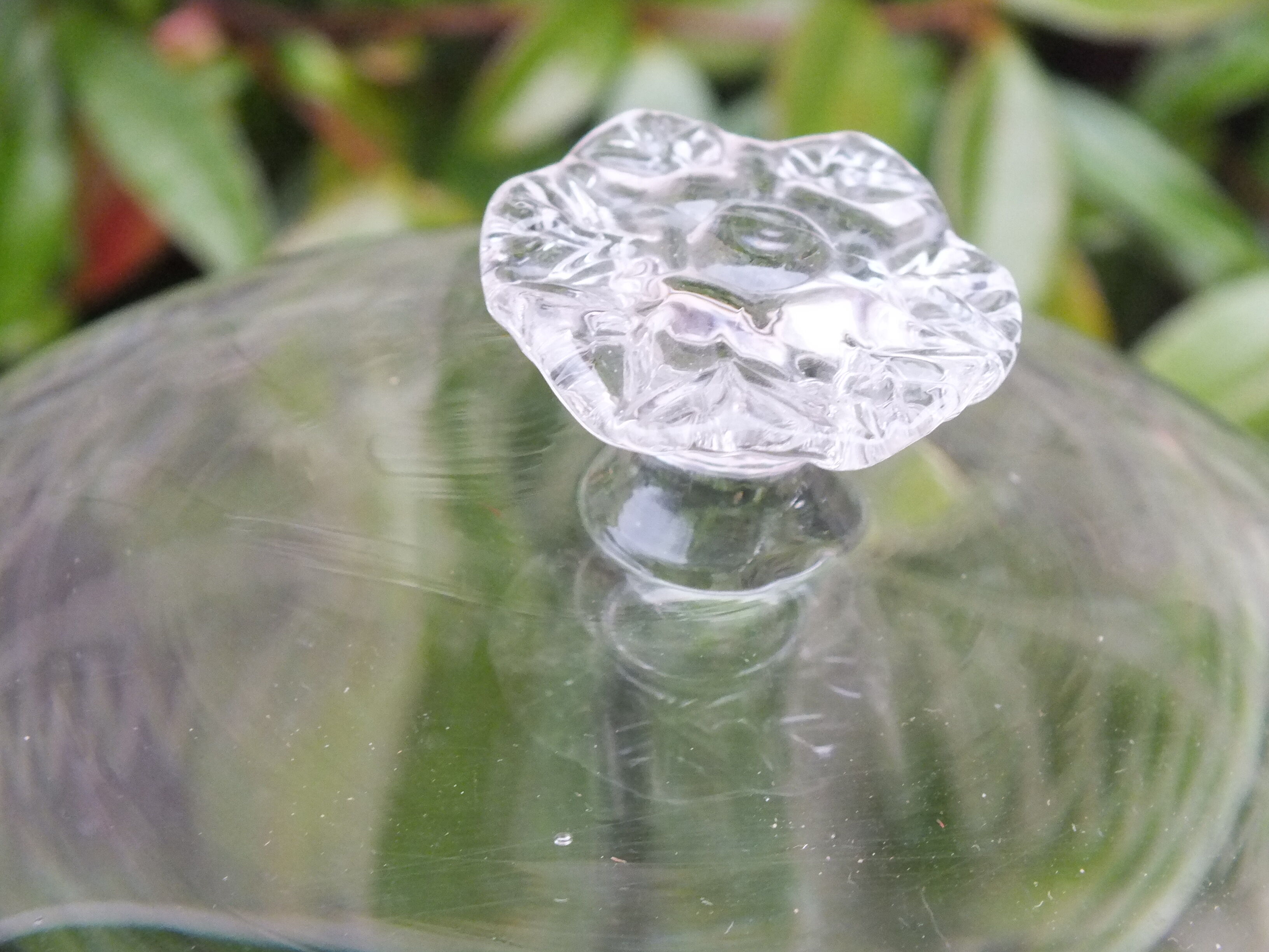 Antique crystal cheese bell