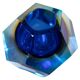 Murano glass vase Sommerso by Alessandro Mandruzzato, mid-century modern.