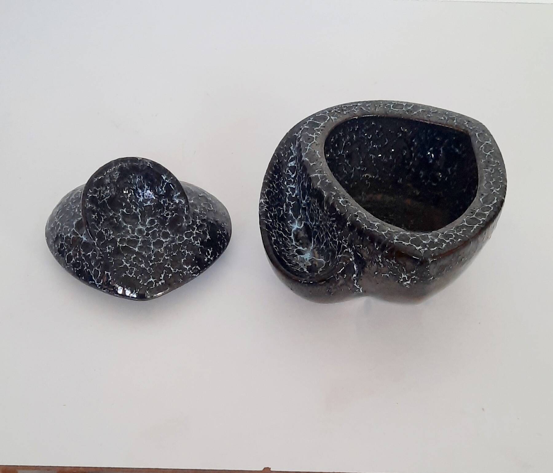 Pot à tabac porte pipe années 50-60