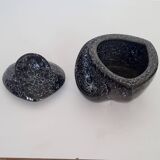 Pot à tabac porte pipe années 50-60