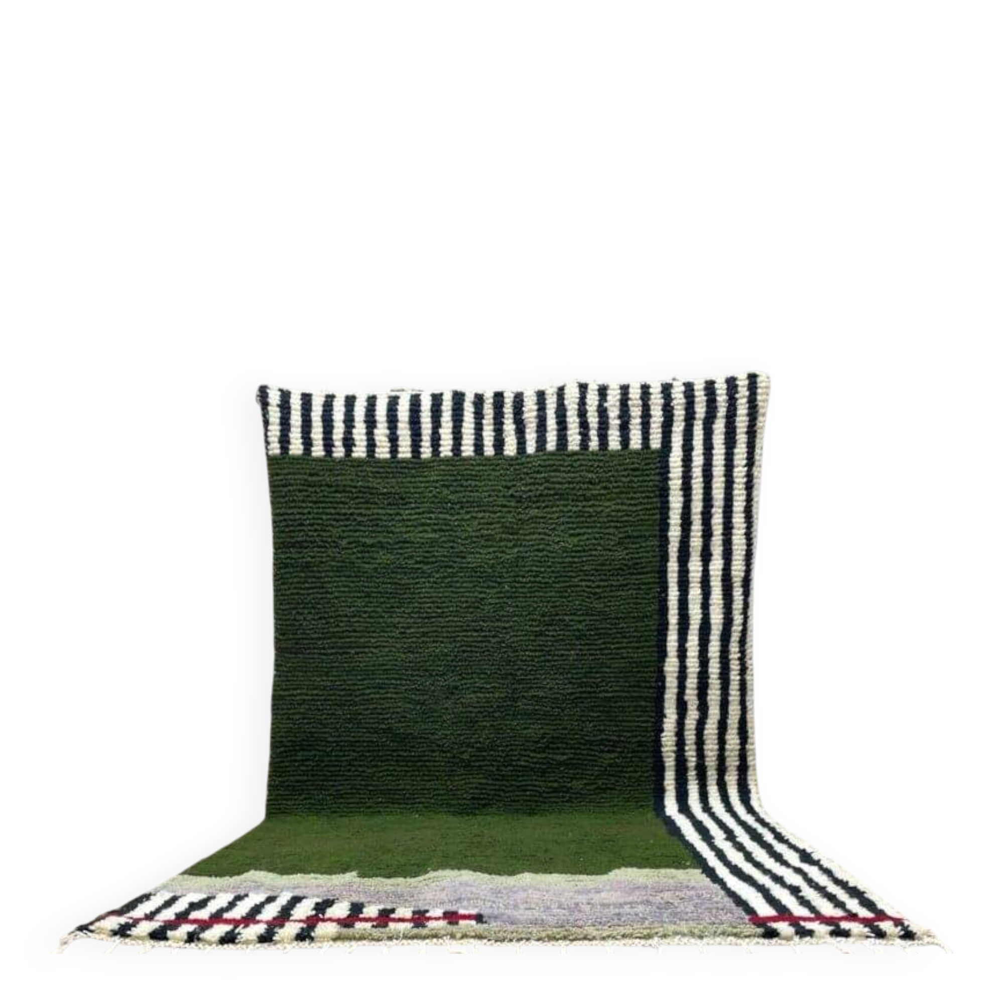 Pure wool rug with colourful patterns, size 1.5/2.6 m.