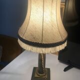 Empire column lamp in green onyx