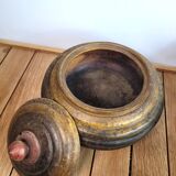 Large ethnic handcrafted wooden box