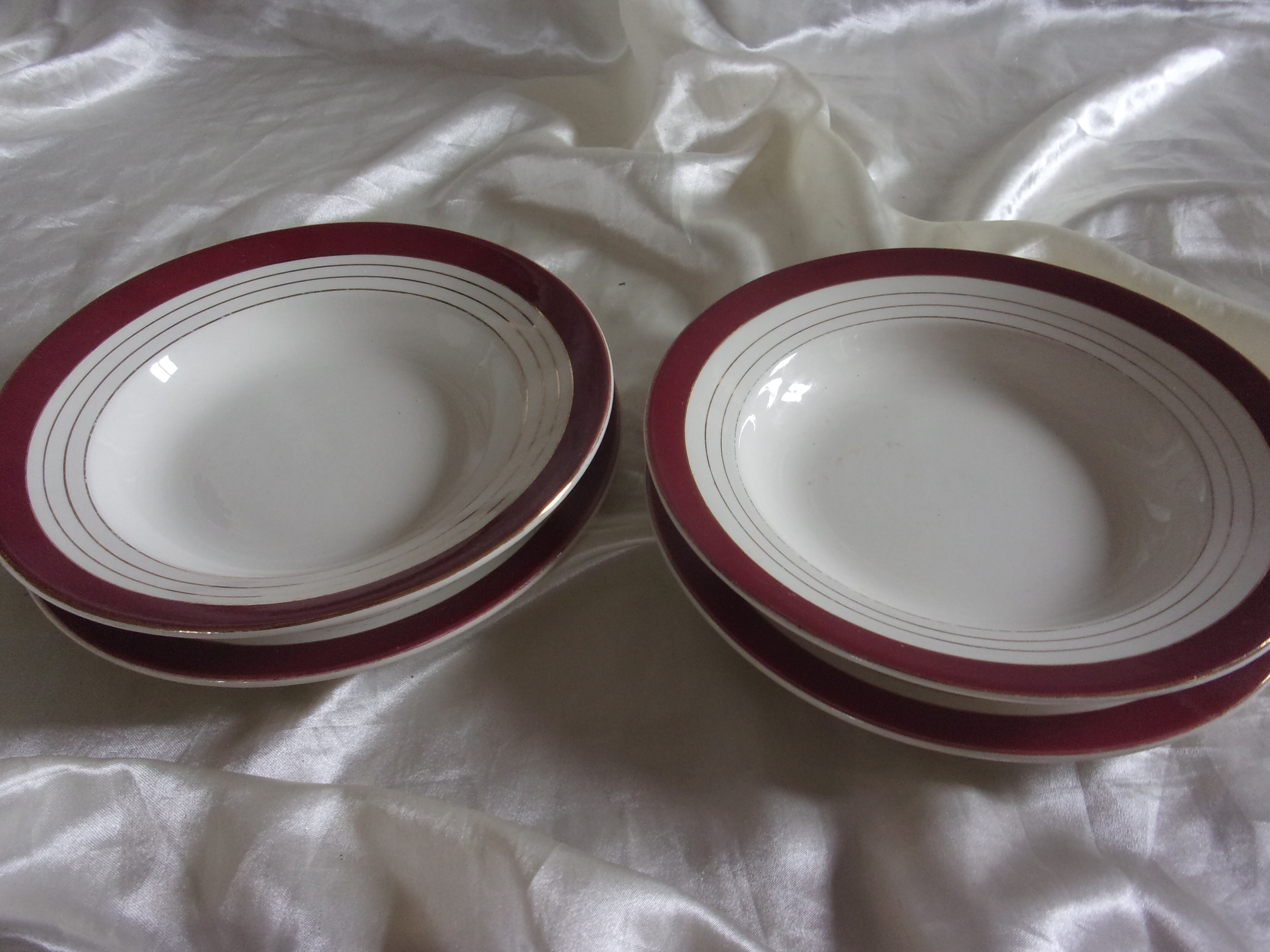 Set of 4 plates Digoin Sarreguemines