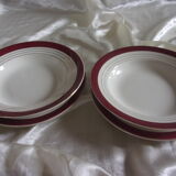 Set of 4 plates Digoin Sarreguemines