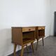 Pair of bedside tables from the 1940s Reconstruction period.