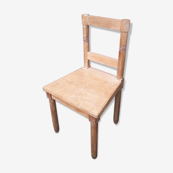 Rustico brutalist oak chair
