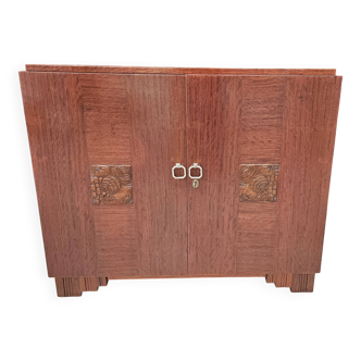 Art Deco sideboard by Saddier & Fils in solid rosewood and veneer
