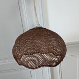 Vintage wicker pendant lamp