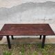 Table de ferme brutaliste minimaliste