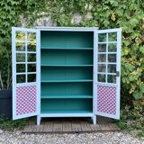 Vintage 1960s Parisian glass cabinet