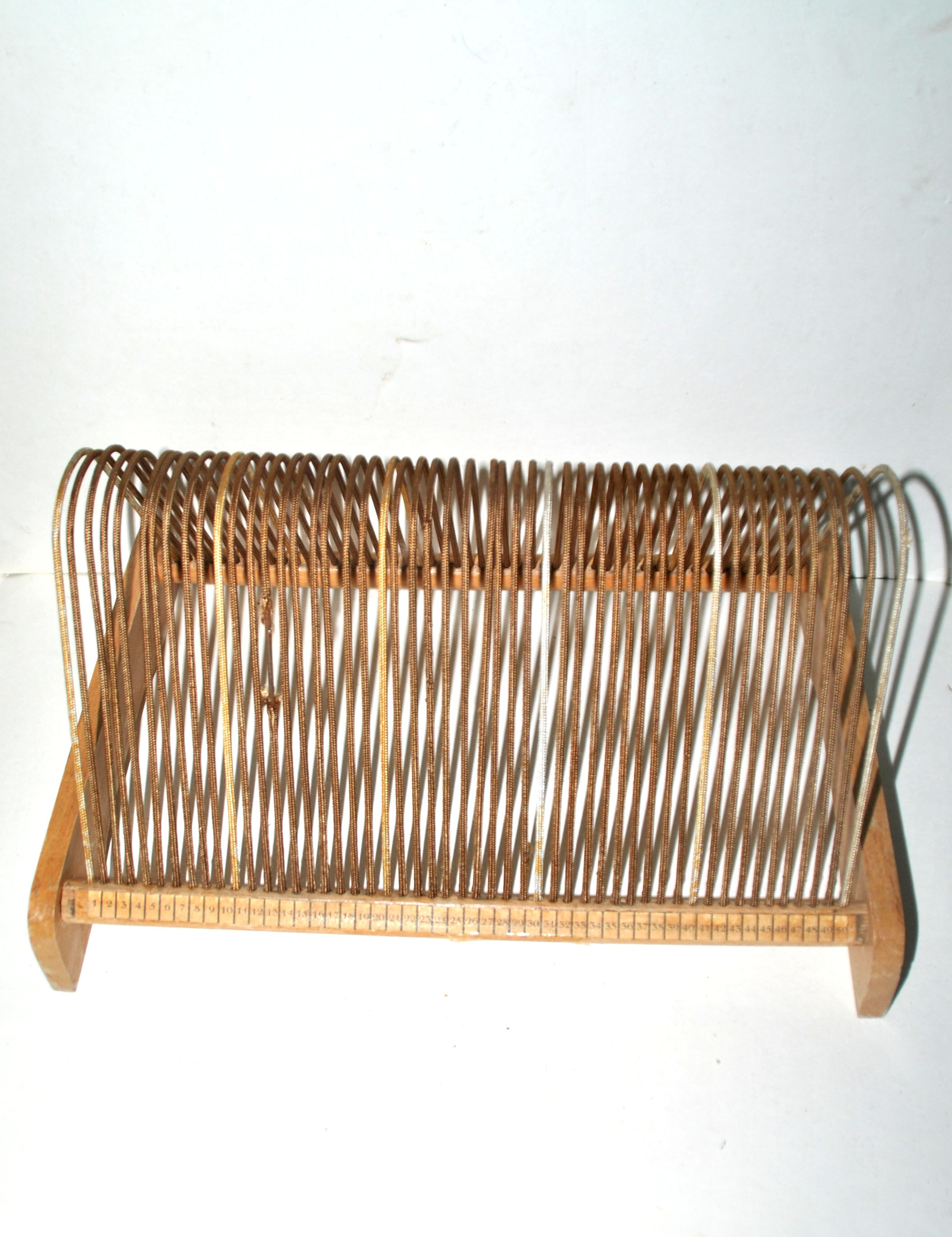 Porte-vinyles Range-disques en bois clair vintage 1950/60 Jukebox Tournedisque