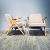 Pair of armchairs "Bunny" Proj. Józef Chierowski "Bunny" 1960'