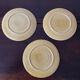 Set de 3 assiettes en barbotine années 1920