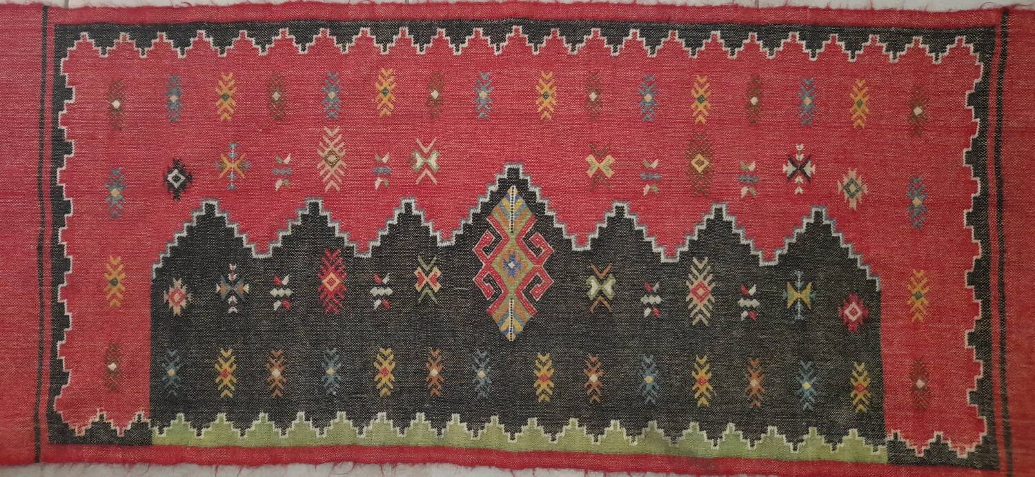 Soumak Kilim Rug 140 x 96 cm antique Handwoven Shahsavan