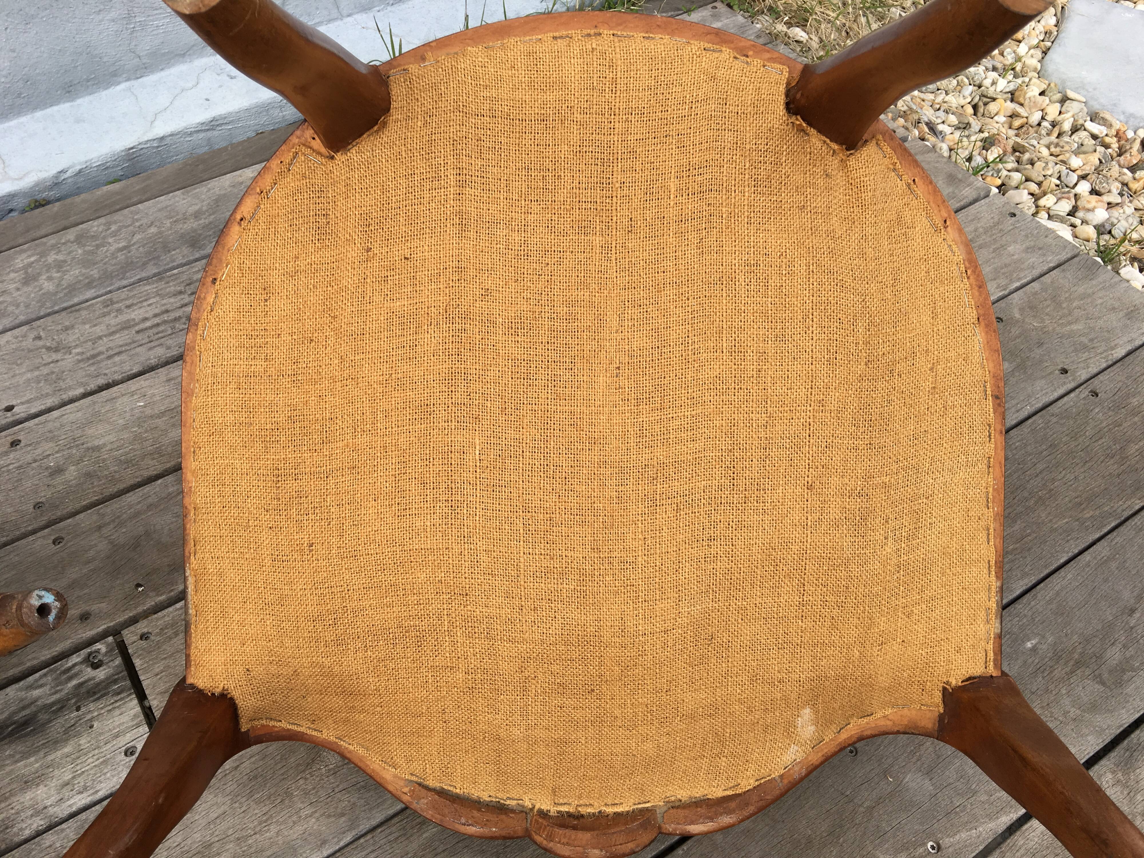 Pair of napoleon III armchairs, 19th century